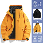 Same style for men and women - maple leaf yellow [three-in-one/removable liner] / 3XL