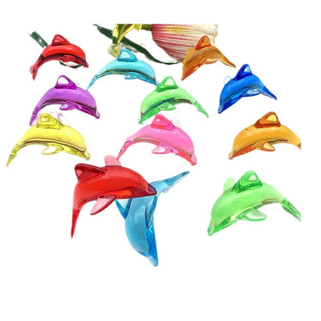 Crystal Children's Diamond Dolphin plastic gem colorful princess play house game archaeological digging gem game toy