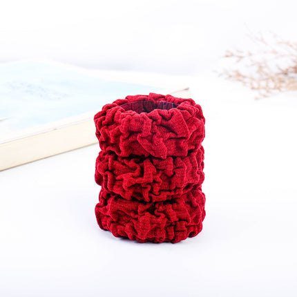Seamless black hair ring towel ring ladies hair rope base base rubber band leather sleeve children's hair accessories manufacturers direct supply