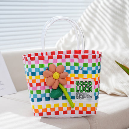Bag woven bag handbag hand bag beach bag vegetable basket woven bag female tote bag hand gift basket wholesale