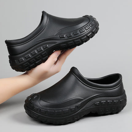 Chef Shoes Men's Non-Slip Waterproof and Oil-Proof Hotel Restaurant Canteen Kitchen Shoes Fashionable Nurs Shoes Light Rain Boots