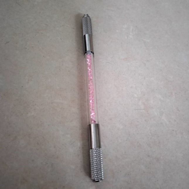Tattoo Handmade Pen, High-End Fogging Pen, Eyebrow Tattoo Eyebrow Pencil, Semi-Permanent Tool, Single-Head Crystal Tattoo Pen