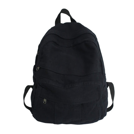 2022 American Senior high school Retro Backpack Antique Washed Canvas Men's and Women's Backpack Old School Student Bag