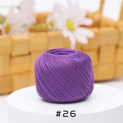 No. 10 Lace Thread Micro Hook Shuttle Weaving Handmade DIY Miniature Doll Fine Wool Crochet Ball 20g Wholesale