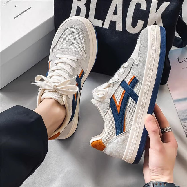 Men's Shoes 2024 New Autum Breathable Mesh Forrest Gump Flat Shoes Heightening Canvas Shoes Sports Casual Trendy Shoes