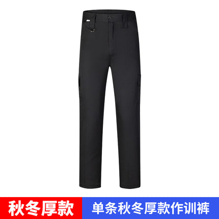 Black Security Clothing Summer Short-Sleeved Thin Training Clothing Suit Uniform Long-Sleeved Security Work Clothes Duty Clothing for Men