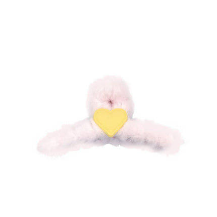 Autumn and Winter plush hairpin female clip headdress furry shark clip cute high-grade sense back head clip high-end hairpin