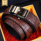 B11 gun buckle coffee belt / 120cm