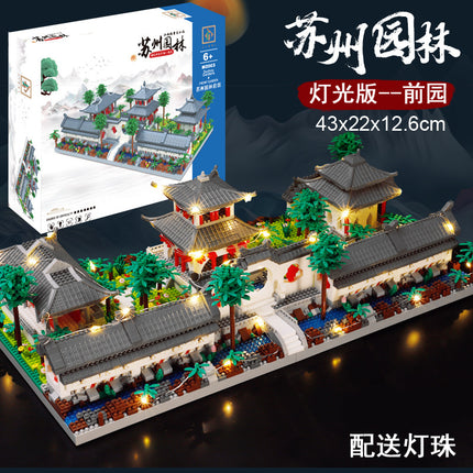 Chinese Style Blocks Compatible Lego Blocks Peach Blossom Pool Building Micro Particles Difficulty DIY Handmade Gift Toys