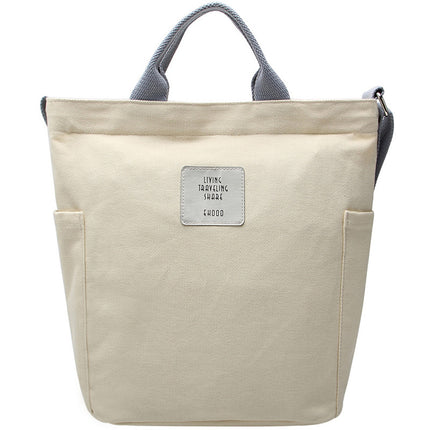 Factory Direct cotton color portable canvas bag shoulder bag female campus versatile large capacity messenger bag student bag