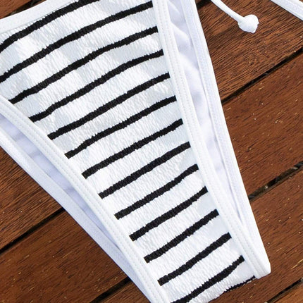 Amazon Lace-up Bikini Swimsuit Women's 2024 New European and American Sexual Beach Bikini Hot Spring Swimsuit