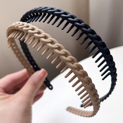 Headband for Women in Summer, Anti-Slip Special Headband for Face Washing, Toothed Hairpin, 2025 New Style Hairpin, Hair Bundle Headwear