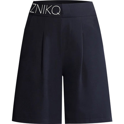 Casual Suit Shorts for Women, Autumn Thin Straight-Leg Knee-Length Shorts, 2025 New Large Size High-Waisted Wide-Leg Casual Mid-Length Shorts