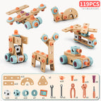119pcs-diy assembled toys