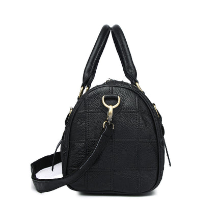 Genuine Leather Contrast Bag / Sac Cuir Véritable Contraste