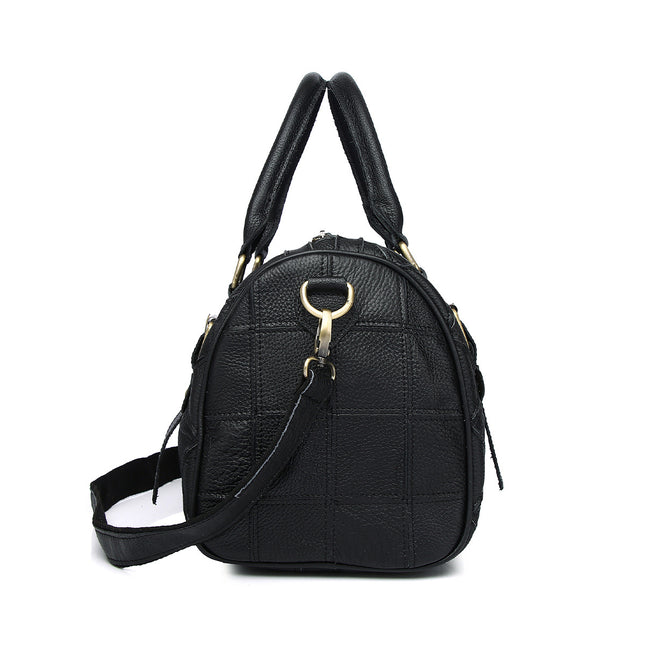 Genuine Leather Contrast Bag / Sac Cuir Véritable Contraste