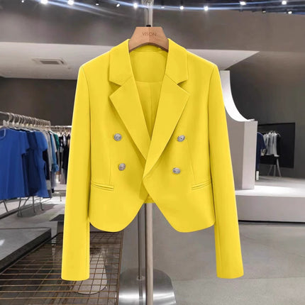 Spring and Autumn 2025 New White French Short Suit Jacket Women's Light Mature Small Fragrant Texted Suit for Foreign Trade