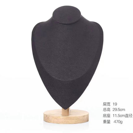 Solid Wood Figure Neck Display Stand Necklace Display Stand Jewelry Display Stand Jewelry Jewelry Storage Stand