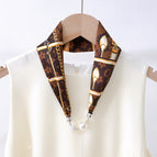08-five-leaf clover coffee (pearl silk scarf)