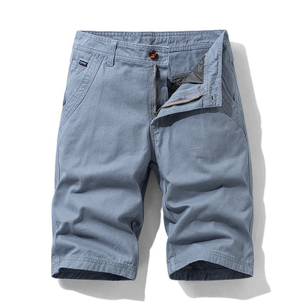 Summer Men's Work Shorts, Comfortable Stretchy Knee-Length Shorts, Cross-Border Exclusive for Amazon 66051, Casual and Versatile