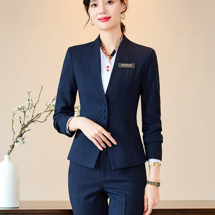 Medical Beauty Consultation Elegant Beautician Autumn and Winter 2025 New Slim Stewardess Uniform Front Desk Cashier Class Work Clothes