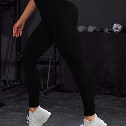 Amazon High Waist Hip Peach Hip Fitness Pants Women's Running Pants Riding Pants Bicycle Naked Yoga Pants Women