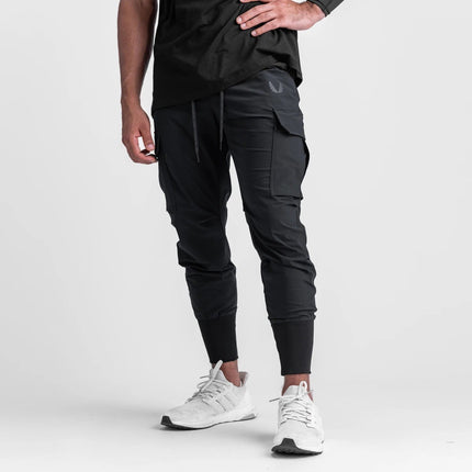 Summer Ice Silk Men's Long Pants, Thin Quick-Dry Pants, Loose Versatile Sports Pants, Breathable Casual Fashion Pants for Men