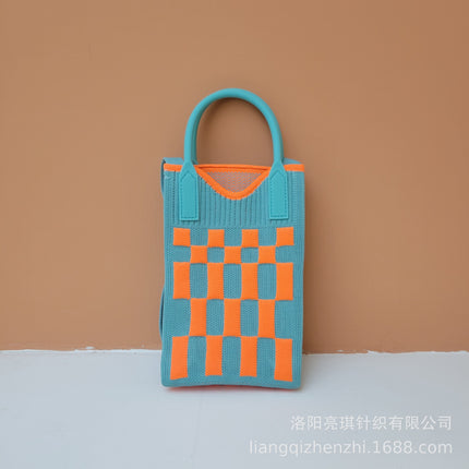 2025 New Mobile Phone Bag, Fashionable Handbag, Large Capacity Woven Portable Casual Work Clothing High-End Bag, Small Bag