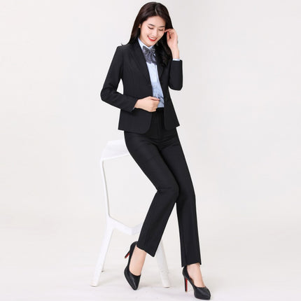 genuine goods wool suit suit women's 2024 new autumn and winter high-end gas professional suit formal work clothes two-piece set