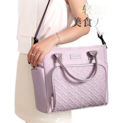 Xiaobudian's New Croissant Outdoor Picnic Fresh-Keeping Ice Bag Large-Capacity Satchel Office Worker Insulated Lunch Box Lunch Bag