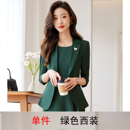 Suit Jacket with dress Women's Spring and Autumn Small Women's Suit with Pants Professional suit ol Work Clothes
