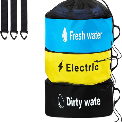 Cross-Border Rv Outdoor Hose Bag, Outdoor Travel Waterproof Hose Storage Bag, Dustproof Storage Bag for Wires and Miscellaneous Items