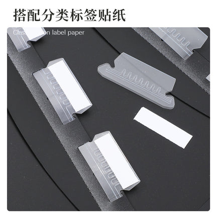 Shuangyi Hot Selling Reinforced Hanging File Folder Side Expansion Office Contract Document Storage Bag Pp Waterproof Document Bag