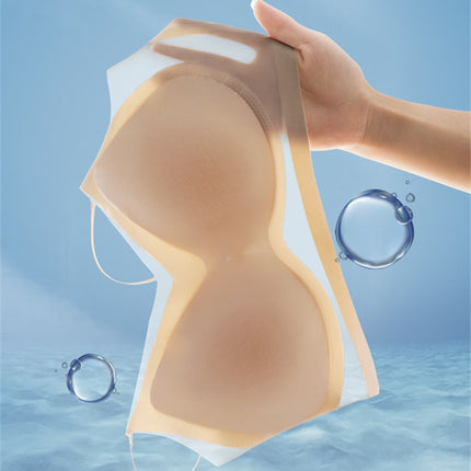 Summer Ultra-Thin Mesh Ice Silk Seamless Camisole Beauty Back Bra, Anti-Sagging Breathable Bra Vest Style