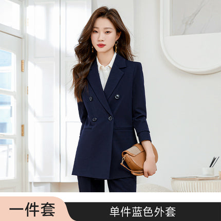 High-end suit suit women's spring and autumn new jewelry hotel front desk work clothes temperament professional formal suit jacket