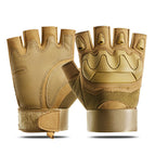 New soft shell half finger sand color / M