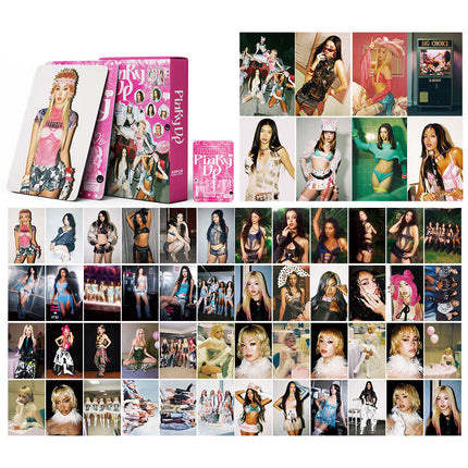 Korean Star 55 Boxed Small Cards Stray (g) I-Dle Ive Ateez Collection Lomo Cards Cross-Border