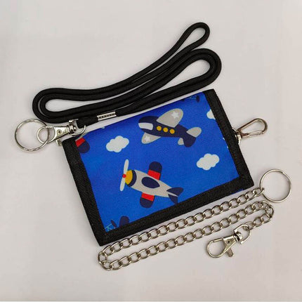Printed Folding Children's Wallet Boys 2024 Student Cartoon Coin Purse Anime Zipper Girls Wallet Storage