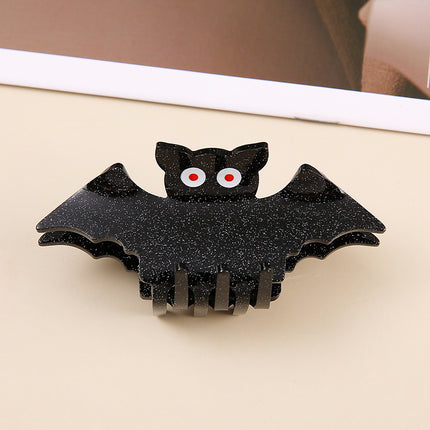 Factory Wholesale Halloween Series Bat Quirky Hair Clips Bat Wings Hairpins for Half-Up Hairstyles