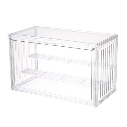 High-Definition Transparent Container Three-Layer Hand-Made Blind Box Dust-Proof Classification Storage Trendy Toy Doll Desktop Display Organizer Box