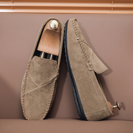 Summer Men's Shoes Casual Single-layer Shoes All-match Sports Slip-on Legs Low-top Driving Shoes Trendy Shoes Cross-border Men's Shoes