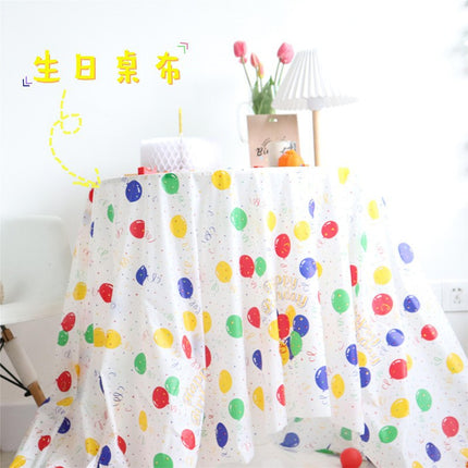 ins style birthday party disposable tablecloth boys and girls photo props party layout decoration table decoration