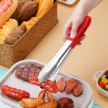 Thickened 304 Stainless Steel Barbecue Clip Hemp Glue Clip Anti-scalding Food Clip Food Clip Multi-purpose Labor-saving Practical Clip