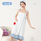 02#Apple baby blue skirt / Free size