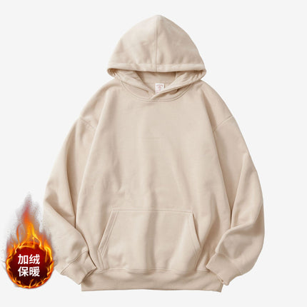 2025 New Autumn and Winter Oversize Hooded Sweatshirt Custom-Made with Fleece and Thickened, Loose and Lazy Style Autumn Hoodie Jacket