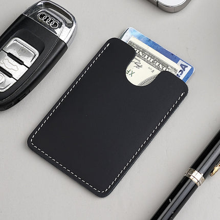 Full Top Layer Cowhide Card Holder Men's and Women's Mini Genuine Leather Card Holder Lightweight Soft Leather Credit Card Card Holder Protective Cover