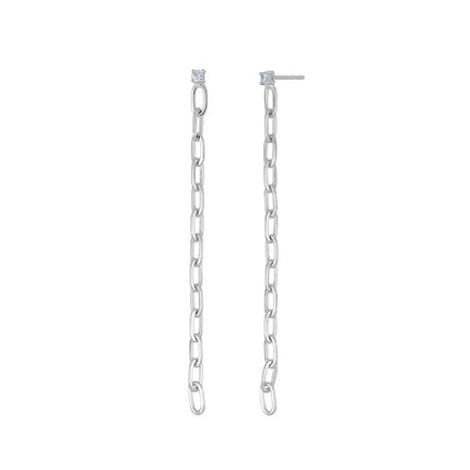 European and American Ins Fashion Personality Earrings Double Ear Holes Tassel Zircon Earrings Earrings Earrings Elegant Earrings Batch