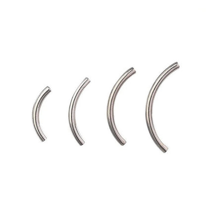 G23 Titanium Puncture Jewelry Inner Teeth Curved Rod Curved Nail Nail Nail Tail G Nail Lip Nail Accessories Factory in stock 6-16m