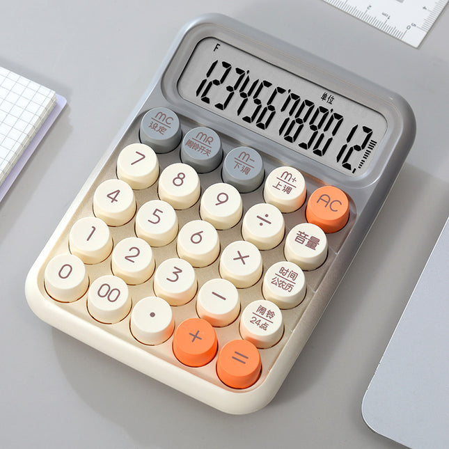 Voice Calculator High Color Value Gradient Portable Computer 12-Bit Large Screen for Office Examination