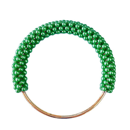 High-End Pearl Handle Bag Accessories Woven Handle Ring Pearl Iron Ring Ring Handmade Bag Handle Ring Handle
